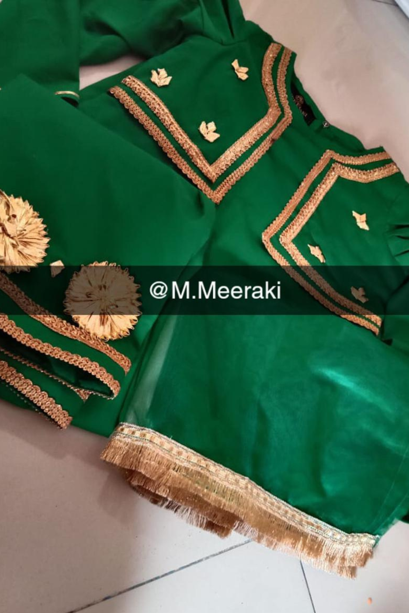 Baby Girl Traditional Gota Dress – Festive Ethnic Outfit for Weddings & Special Occasions