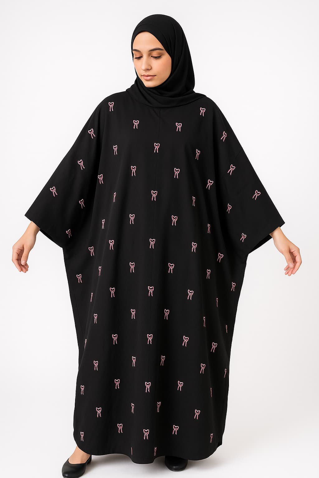 Trendy Bow Abaya for Girls – Casual & Party Wear Collection