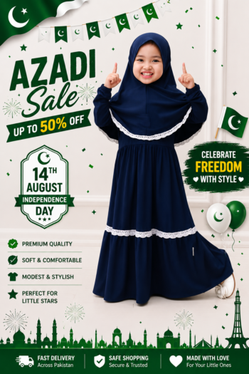 14 August Stylish Kids Abaya for Girls Pakistan