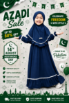 14 August Girls Abaya with Hijab Pakistan