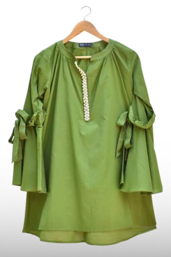 Cotton Green Shirt for Girls